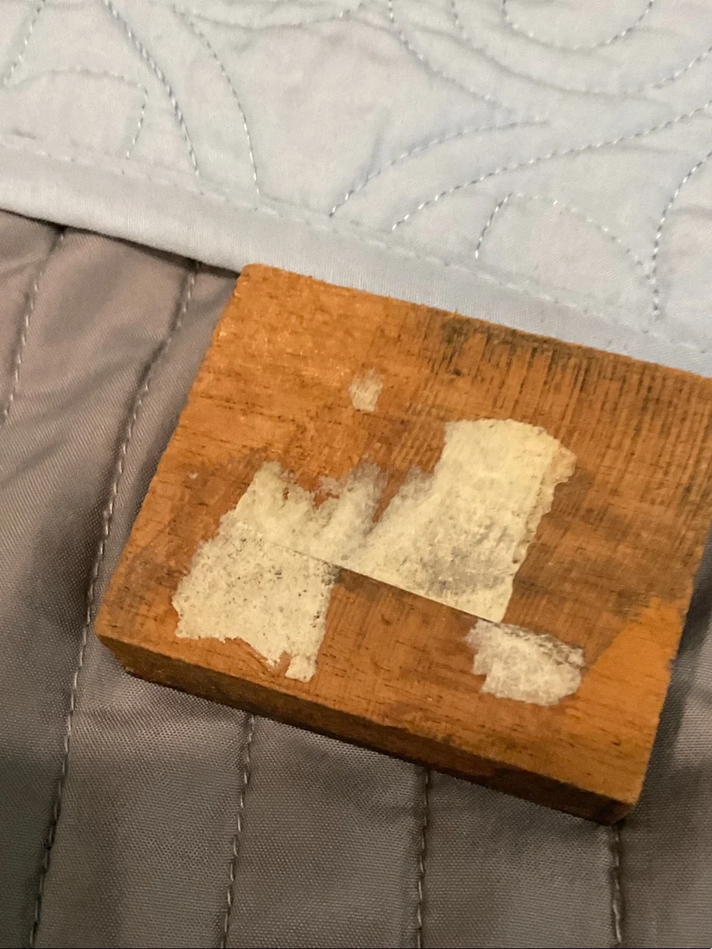 Vintage letterpress printing block.